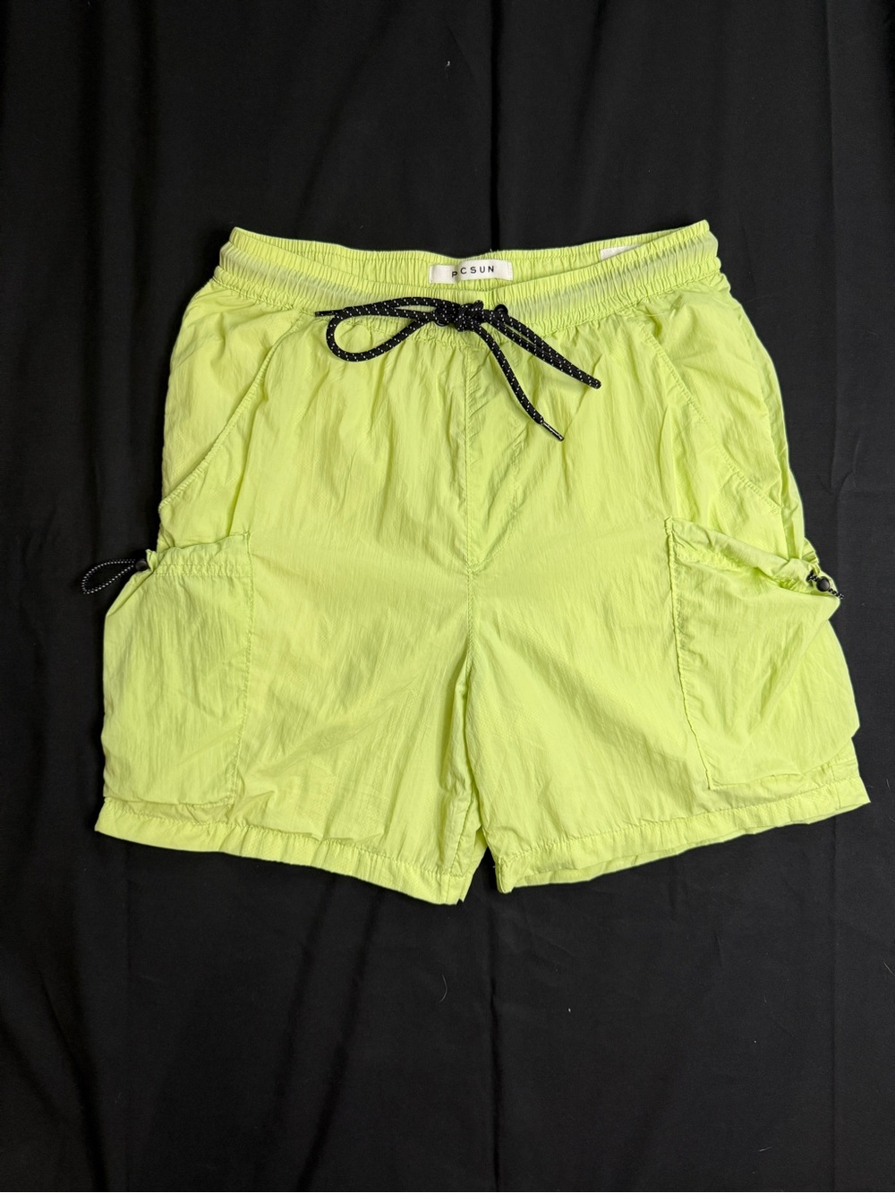 PacSun Neon Lime Cargo Shorts